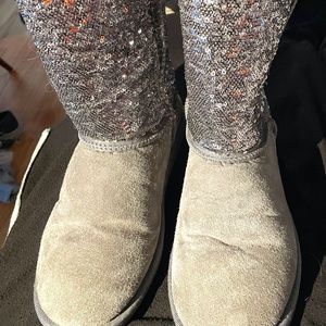 Festive Comfort Women’s Glitter Boots Size 10